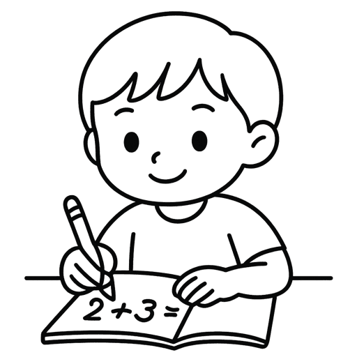 Child Doing Math