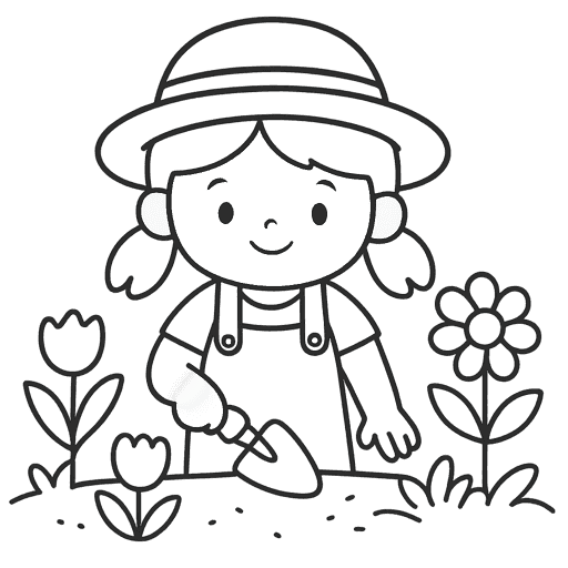 Children In Garden