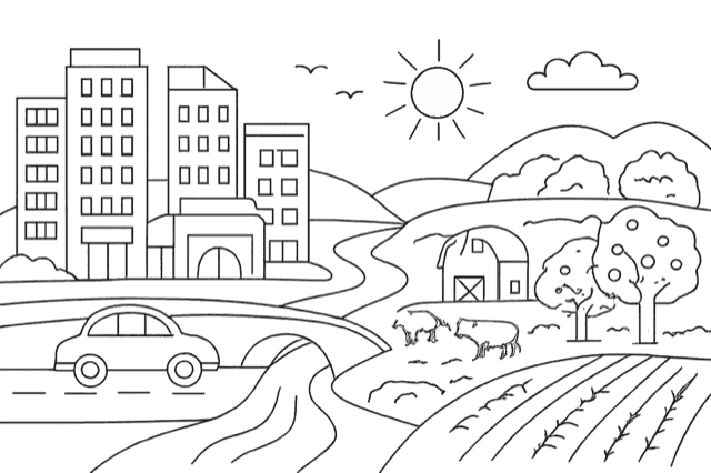 City And Countryside B